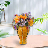 Maxbell Maxbell Ceramic Vase Ornament Porcelain Ginger Jar for Housewarming Entrance Wedding 18cmx18cmx36cm