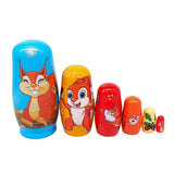 6x Russian Nesting Dolls Cute Matryoshka Dolls for Holiday New Year Birthday