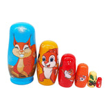 6x Russian Nesting Dolls Cute Matryoshka Dolls for Holiday New Year Birthday