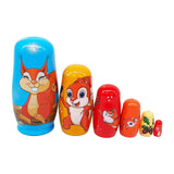 6x Russian Nesting Dolls Cute Matryoshka Dolls for Holiday New Year Birthday