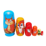 6x Russian Nesting Dolls Cute Matryoshka Dolls for Holiday New Year Birthday