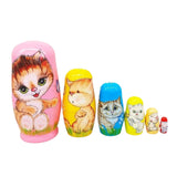 Russian Matryoshka Dolls Art Crafts Wood Statue for Christmas Office Cabinet
