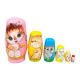 Russian Matryoshka Dolls Art Crafts Wood Statue for Christmas Office Cabinet