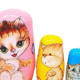 Russian Matryoshka Dolls Art Crafts Wood Statue for Christmas Office Cabinet