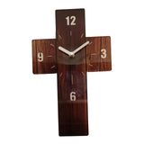 Maxbell Maxbell Wall Clock Modern Non Ticking Small Silent Clock for Living Room Office Gift dark brown