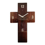 Maxbell Maxbell Wall Clock Modern Non Ticking Small Silent Clock for Living Room Office Gift dark brown