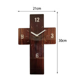 Maxbell Maxbell Wall Clock Modern Non Ticking Small Silent Clock for Living Room Office Gift dark brown