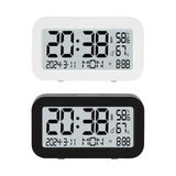 Maxbell Maxbell Alarm Clock Snooze Setting Large Display LCD Clock for Indoor Bedroom Office White