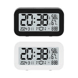 Maxbell Maxbell Alarm Clock Snooze Setting Large Display LCD Clock for Indoor Bedroom Office White
