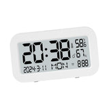 Maxbell Maxbell Alarm Clock Snooze Setting Large Display LCD Clock for Indoor Bedroom Office White