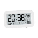 Maxbell Maxbell Alarm Clock Snooze Setting Large Display LCD Clock for Indoor Bedroom Office White