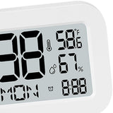 Maxbell Maxbell Alarm Clock Snooze Setting Large Display LCD Clock for Indoor Bedroom Office White