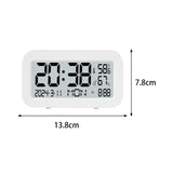 Maxbell Maxbell Alarm Clock Snooze Setting Large Display LCD Clock for Indoor Bedroom Office White