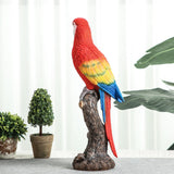 Maxbell Parrot Figurine Souvenir Resin Animal Sculpture for Indoor Table Living Room