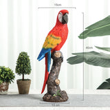 Maxbell Parrot Figurine Souvenir Resin Animal Sculpture for Indoor Table Living Room