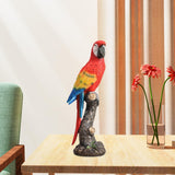 Maxbell Parrot Figurine Souvenir Resin Animal Sculpture for Indoor Table Living Room