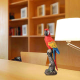 Maxbell Parrot Figurine Souvenir Resin Animal Sculpture for Indoor Table Living Room