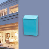 Maxbell Wall Mount Mailbox Rainproof Wall Hanging Mail Box for Porch Gate Front Door blue