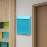 Maxbell Wall Mount Mailbox Rainproof Wall Hanging Mail Box for Porch Gate Front Door blue