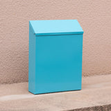 Maxbell Wall Mount Mailbox Rainproof Wall Hanging Mail Box for Porch Gate Front Door blue