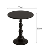 Maxbell Maxbell Couch Table (52cm in Height) Decor Modern Side Table for Balcony Hotel Cabin Black Small