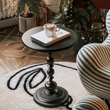 Maxbell Maxbell Couch Table (52cm in Height) Decor Modern Side Table for Balcony Hotel Cabin Black Small