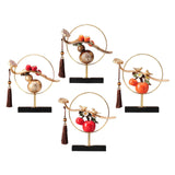 Maxbell Maxbell Chinese Gourd Ruyi Figurine 11x2.7x11.8inch for House Warming Gift Accessory Grey