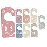 Maxbell 8x Wooden Baby Closet Dividers for Babies Your Little Baby Girls or Boy Room