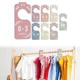 Maxbell 8x Wooden Baby Closet Dividers for Babies Your Little Baby Girls or Boy Room