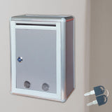 Maxbell Suggestion Box Metal Wall Mounted Ballot Box for Voting Suggestions Feedback Large