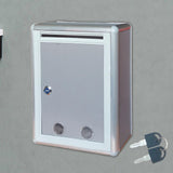 Maxbell Suggestion Box Metal Wall Mounted Ballot Box for Voting Suggestions Feedback Large