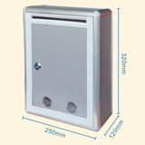 Maxbell Suggestion Box Metal Wall Mounted Ballot Box for Voting Suggestions Feedback Large