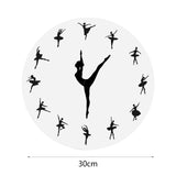 Maxbell Maxbell Ballerina Wall Clock Ballet Dancing Girl Wall Clock for Kitchen Indoor Study