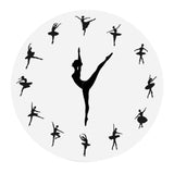 Maxbell Maxbell Ballerina Wall Clock Ballet Dancing Girl Wall Clock for Kitchen Indoor Study