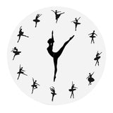 Maxbell Maxbell Ballerina Wall Clock Ballet Dancing Girl Wall Clock for Kitchen Indoor Study