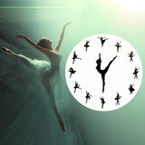 Maxbell Maxbell Ballerina Wall Clock Ballet Dancing Girl Wall Clock for Kitchen Indoor Study