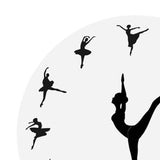 Maxbell Maxbell Ballerina Wall Clock Ballet Dancing Girl Wall Clock for Kitchen Indoor Study