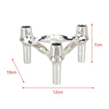 Maxbell Maxbell Candle Holder Candelabra Metal Candlestick for Wedding Anniversary Christmas Silver