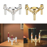 Maxbell Maxbell Candle Holder Candelabra Metal Candlestick for Wedding Anniversary Christmas Silver