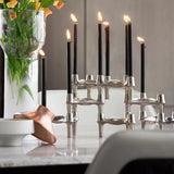 Maxbell Maxbell Candle Holder Candelabra Metal Candlestick for Wedding Anniversary Christmas Silver