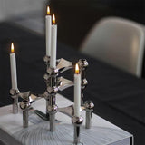 Maxbell Maxbell Candle Holder Candelabra Metal Candlestick for Wedding Anniversary Christmas Silver