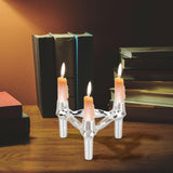Maxbell Maxbell Candle Holder Candelabra Metal Candlestick for Wedding Anniversary Christmas Silver