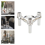 Maxbell Maxbell Candle Holder Candelabra Metal Candlestick for Wedding Anniversary Christmas Silver