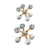 Maxbell Maxbell Bubble Sphere Figurine Art Crafts Tabletop Ornament for Fireplace Shelf Desk S
