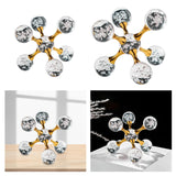 Maxbell Maxbell Bubble Sphere Figurine Art Crafts Tabletop Ornament for Fireplace Shelf Desk S