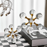 Maxbell Maxbell Bubble Sphere Figurine Art Crafts Tabletop Ornament for Fireplace Shelf Desk S