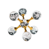 Maxbell Maxbell Bubble Sphere Figurine Art Crafts Tabletop Ornament for Fireplace Shelf Desk S