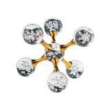 Maxbell Maxbell Bubble Sphere Figurine Art Crafts Tabletop Ornament for Fireplace Shelf Desk S