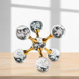 Maxbell Maxbell Bubble Sphere Figurine Art Crafts Tabletop Ornament for Fireplace Shelf Desk S