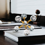 Maxbell Maxbell Bubble Sphere Figurine Art Crafts Tabletop Ornament for Fireplace Shelf Desk S